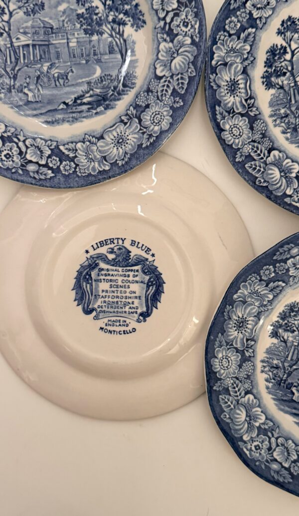 Liberty Blue Bread & Butter plates - Image 3
